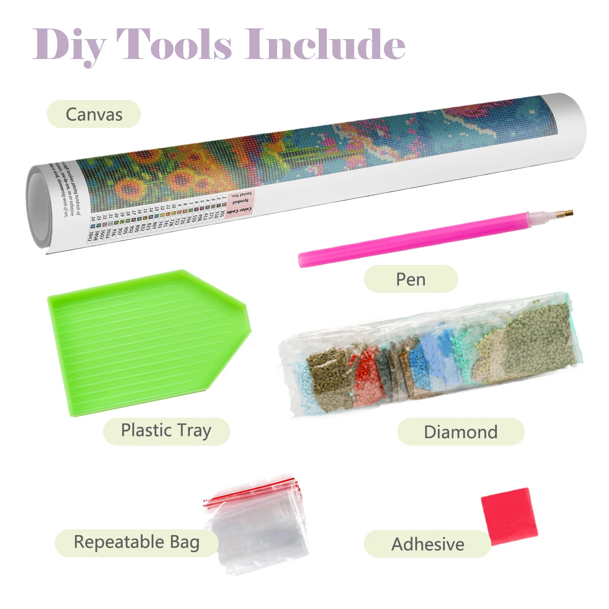 5D DIY Full Drill Diamond Pain - Outdoor Camping Wallpaper avis et prix