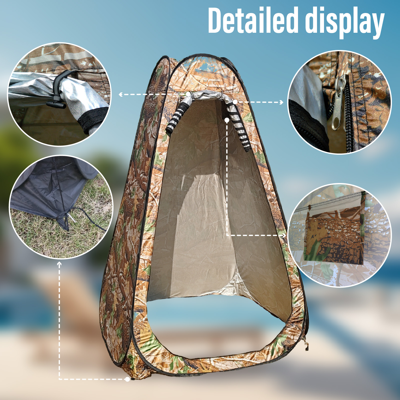 Portable Pop-Up Privacy Tent O - Outdoor Camping Bathroom avis et prix