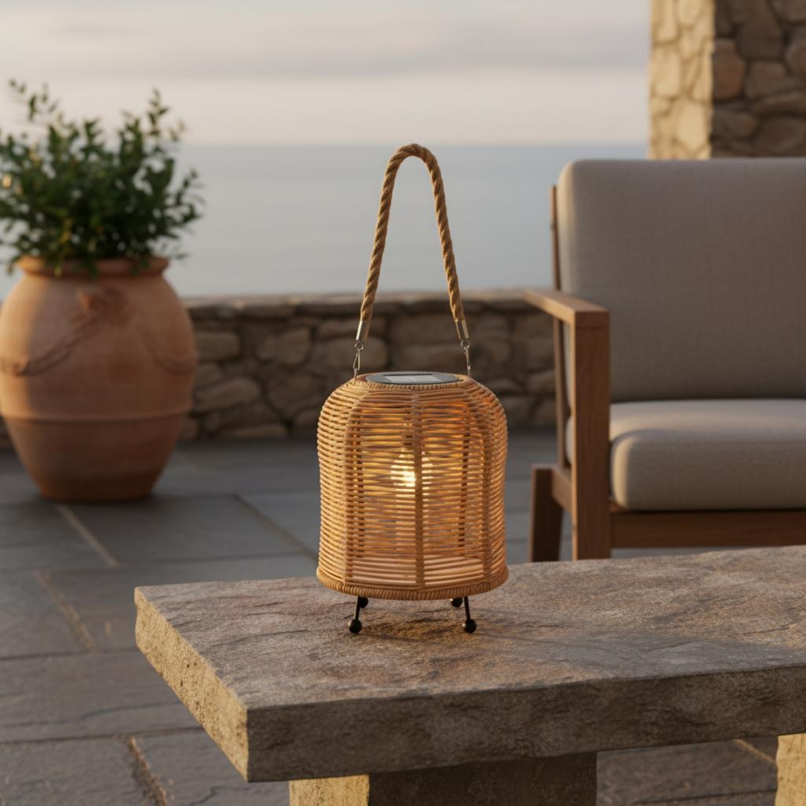 Handwoven Solar Lantern Warm L - Camping Solar Lantern avis et prix