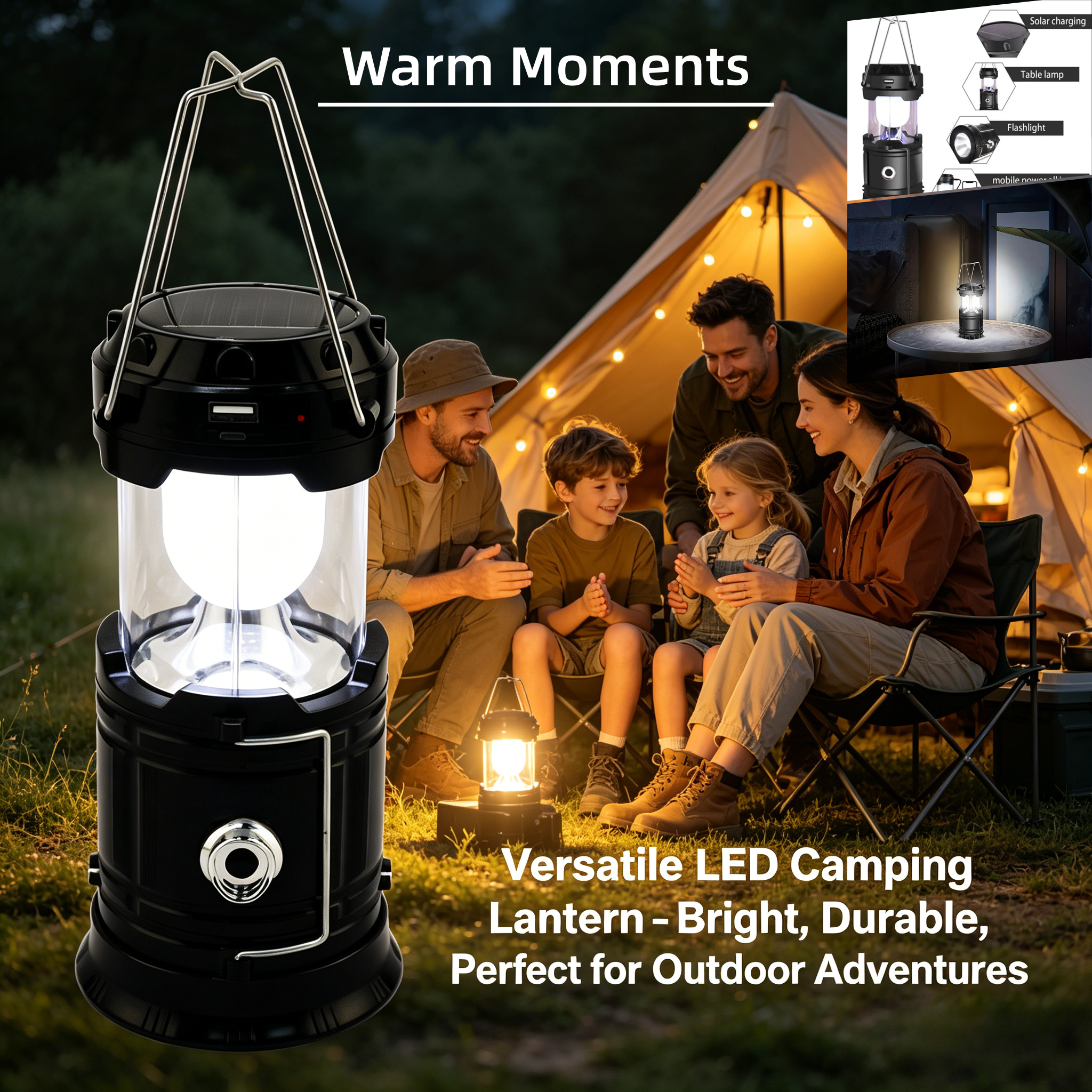 Solar Portable Handheld Campin - Camping Solar Lantern avis et prix