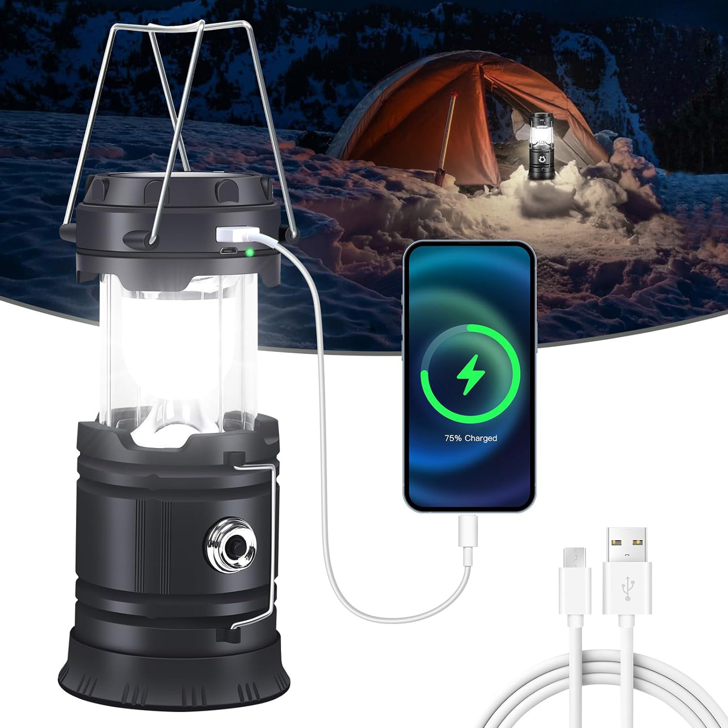 Solar Portable Handheld Campin - Camping Solar Lantern avis et prix