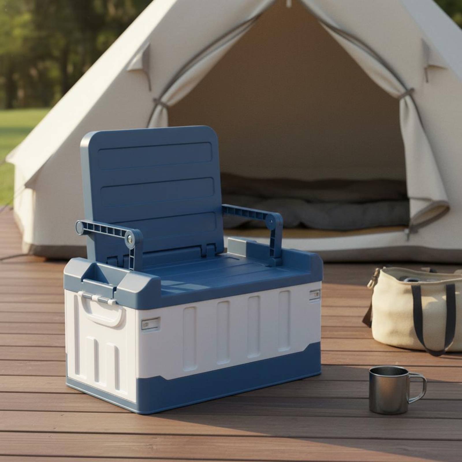 Sit-on Storage Trunk Multi-Fun - Outdoor Camping Gear avis et prix