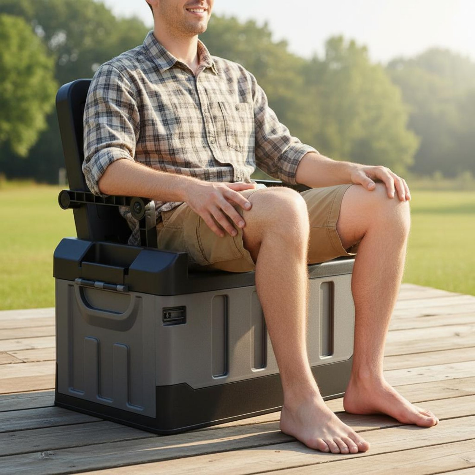 Sit-on Storage Trunk Multi-Fun - Outdoor Camping Gear avis et prix