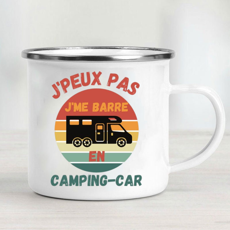 Camping Car Enamel Mug Adventu - Outdoor Camping Ideas avis et prix
