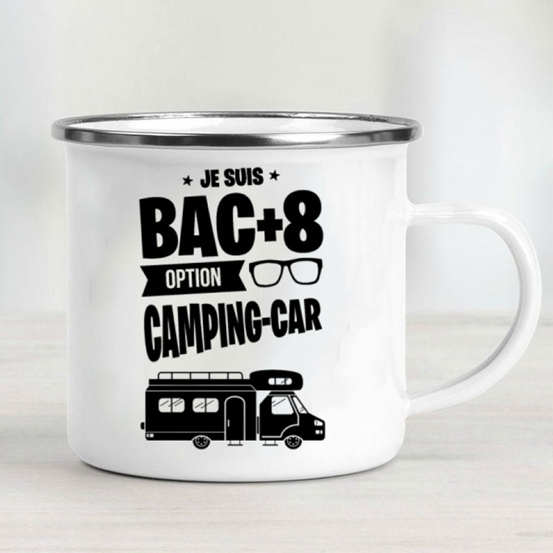 Camping Car Enamel Mug Adventu - Outdoor Camping Ideas avis et prix