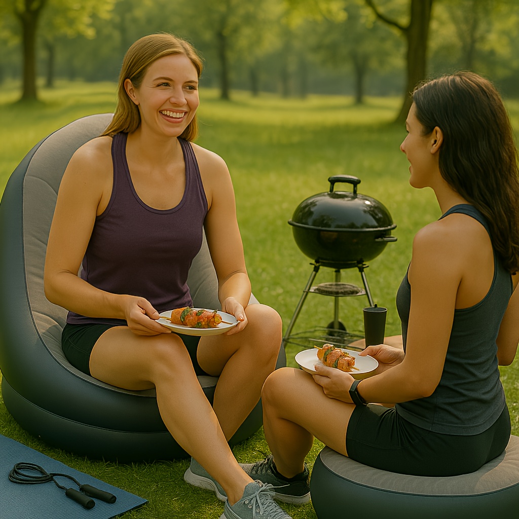 Inflatable Recliner Foldable I - Outdoor Camping Lounge Chairs avis et prix