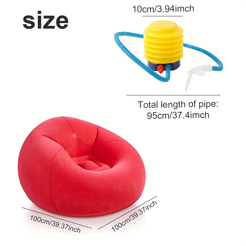 1pc Large Bean Bag Chair, Infl - Outdoor Camping Lounge Chairs avis et prix