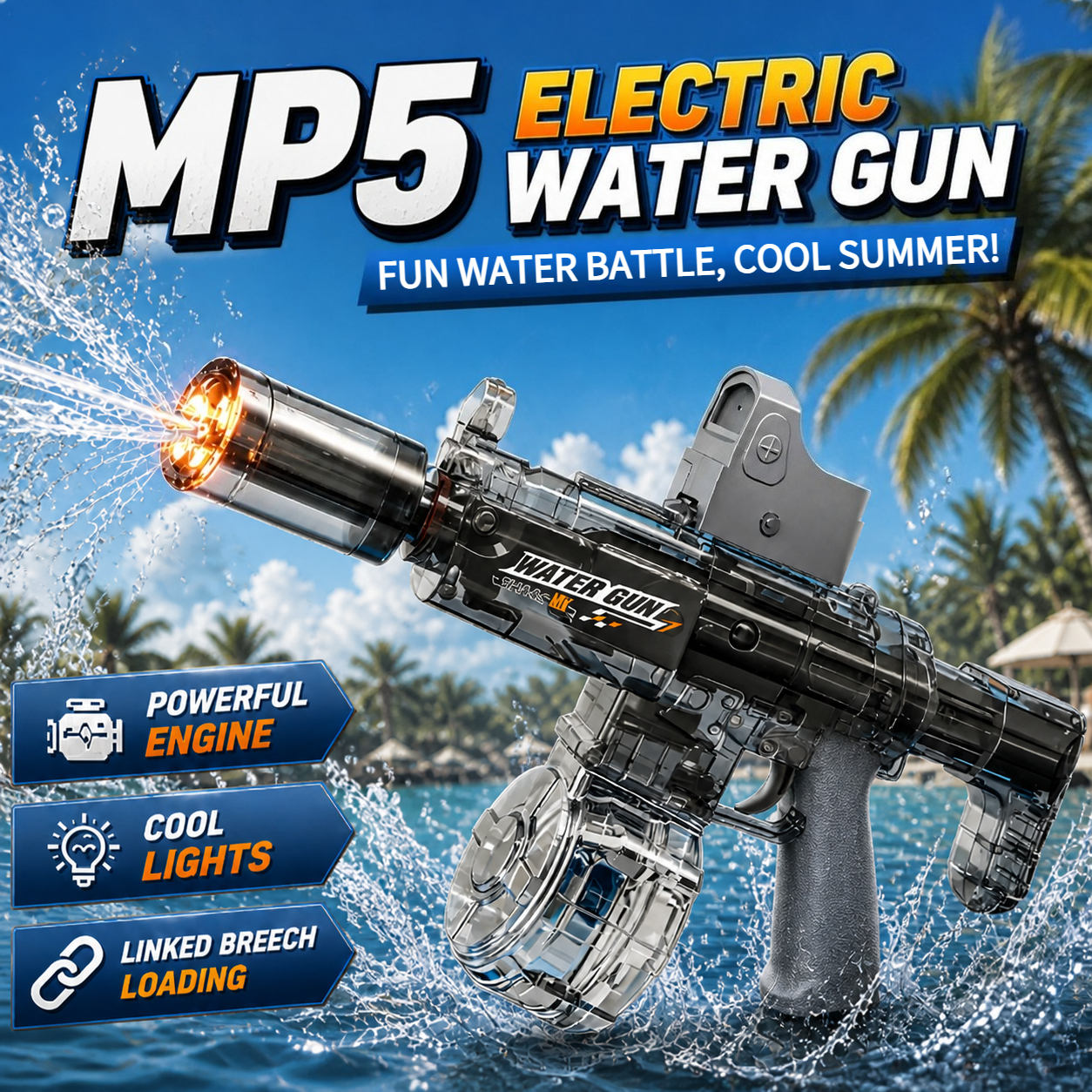 Electric Water Gun Simulation  - Outdoor Camping Games For Kids avis et prix